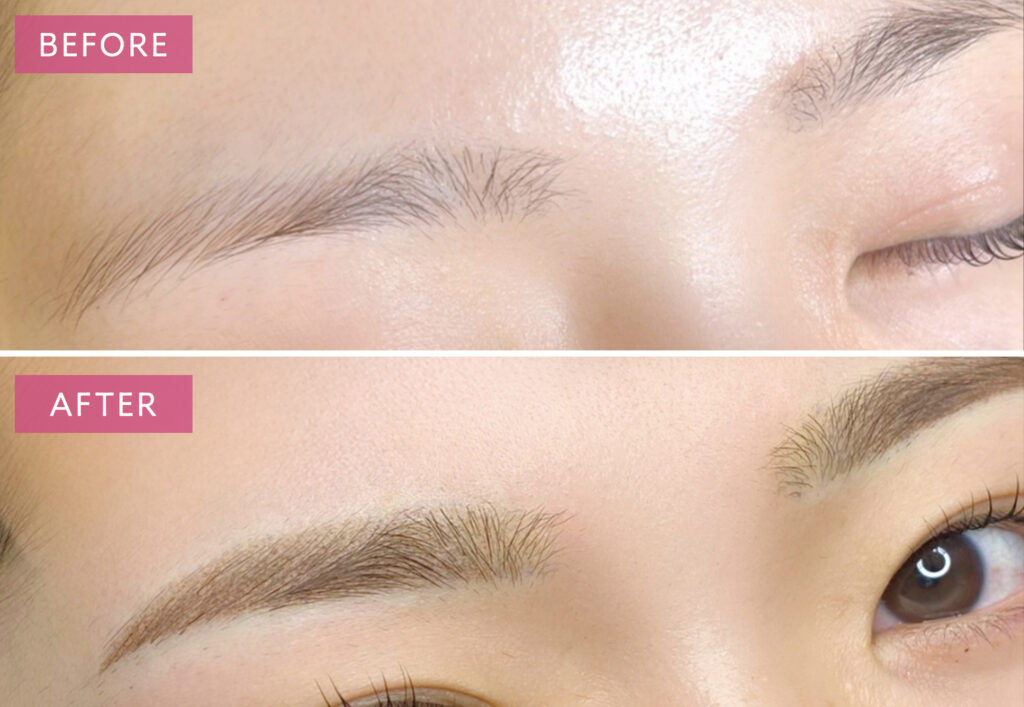 アートメイクでアーチ眉を描いた症例写真