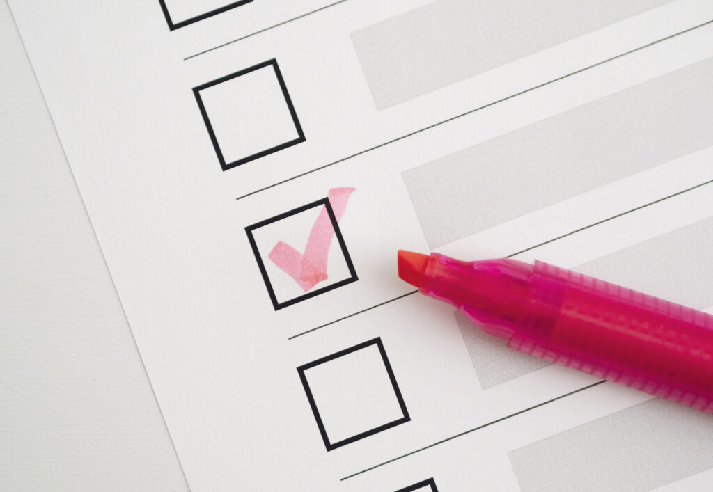 チェックリストの画像
