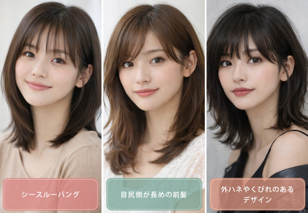 求心顔に似合う髪型3選