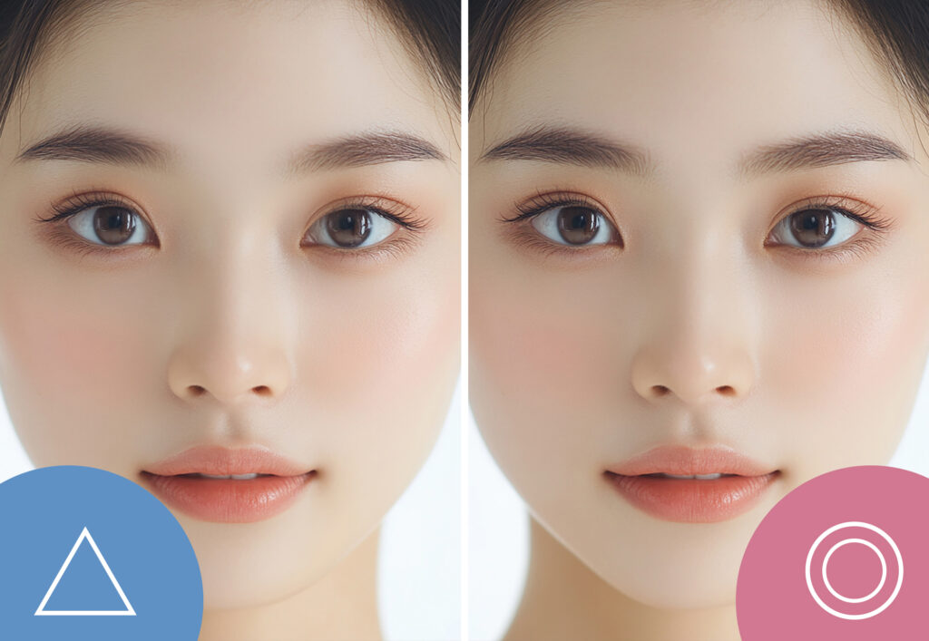 遠心顔向けの垢抜け眉毛