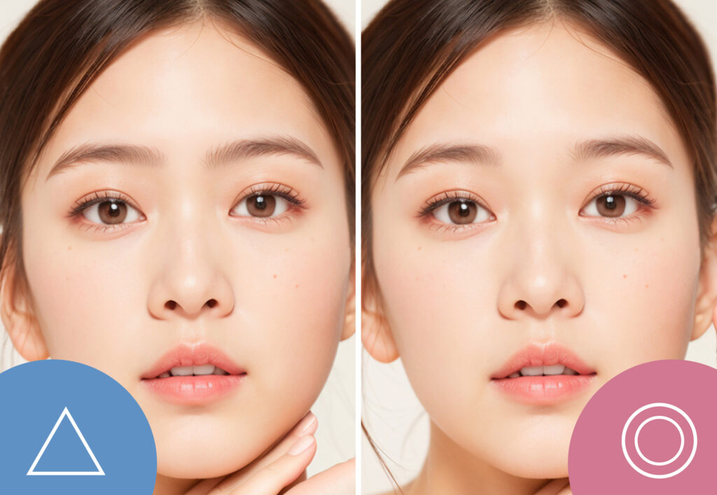 求心顔向の垢抜け眉毛